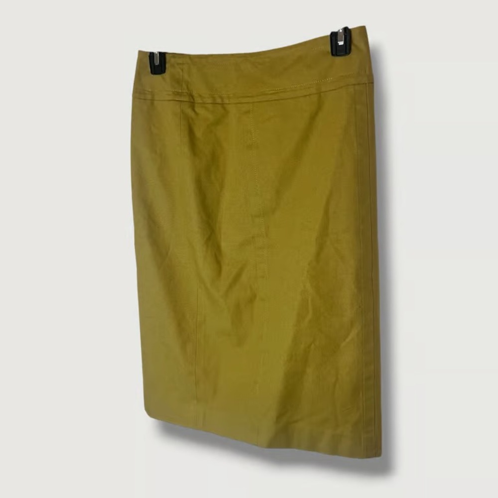 Realities Vintage Chartreuse Green Midi Pencil Skirt Size 8
